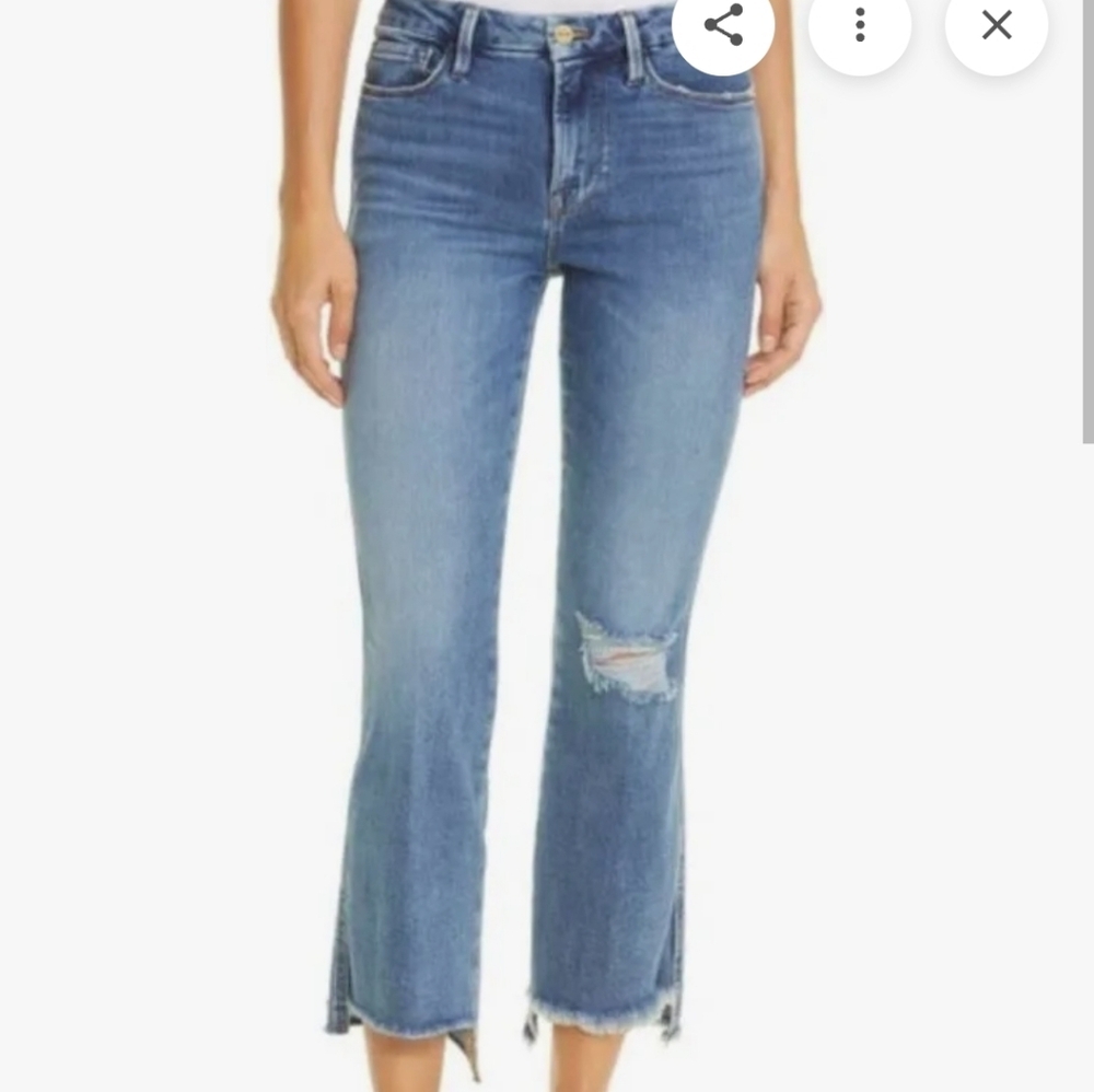 Frame Denim Le Crop Mini Boot Jean